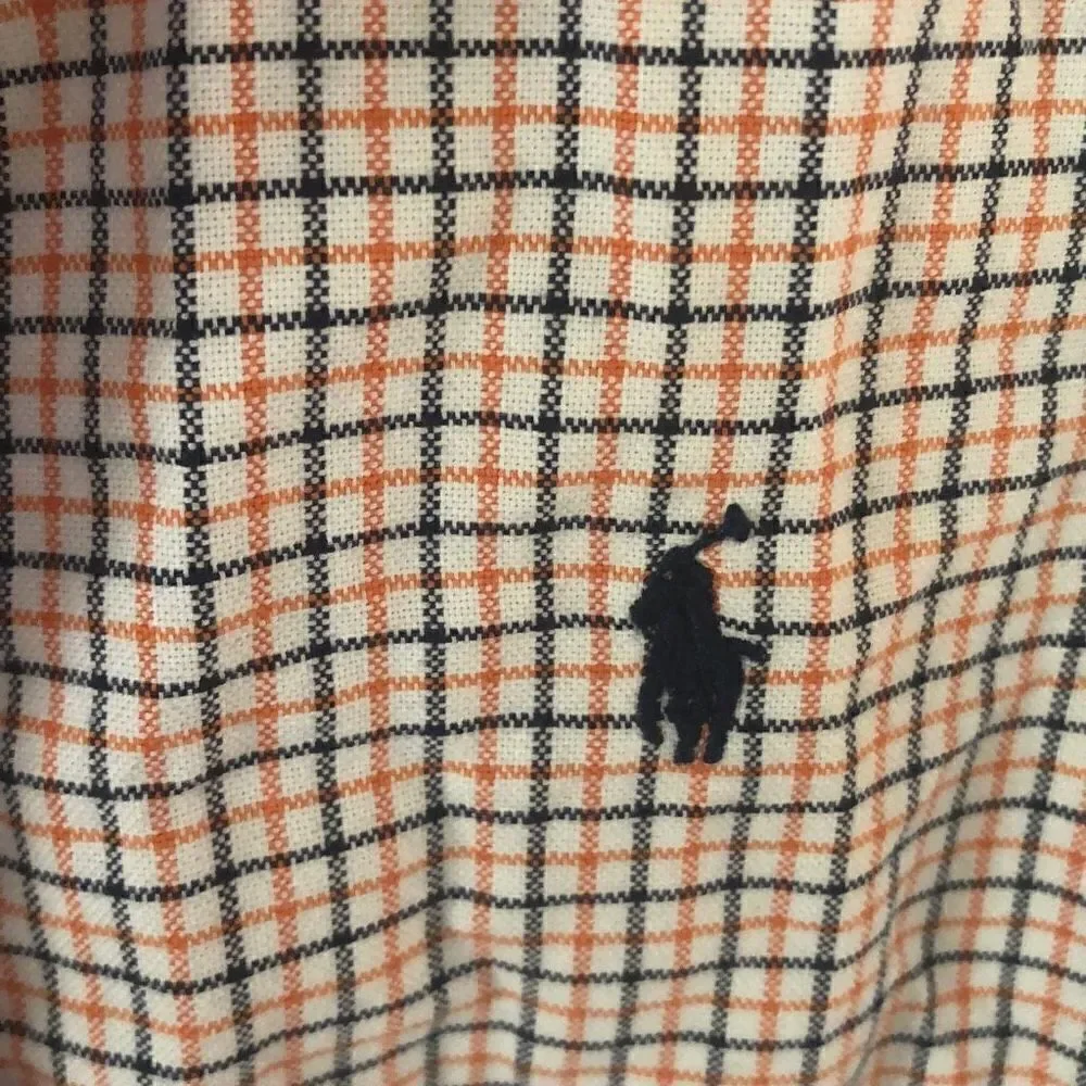 Ralph Lauren plaid checked button-down, Oxford, shirt, boys 6￼ long sleeve